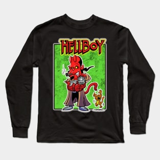 Hellboy with CATS Long Sleeve T-Shirt